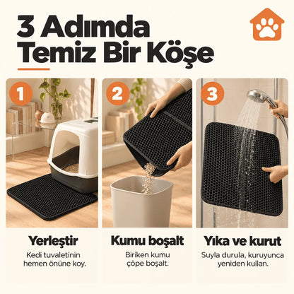 PatiKöşem Elekli Kum Paspası - Temiz Kal!