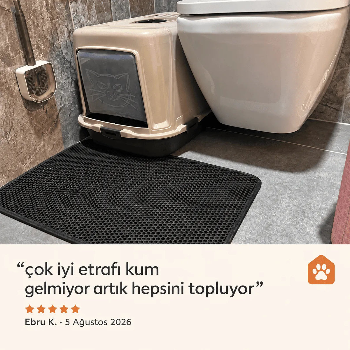 PatiKöşem Elekli Kum Paspası - Temiz Kal!
